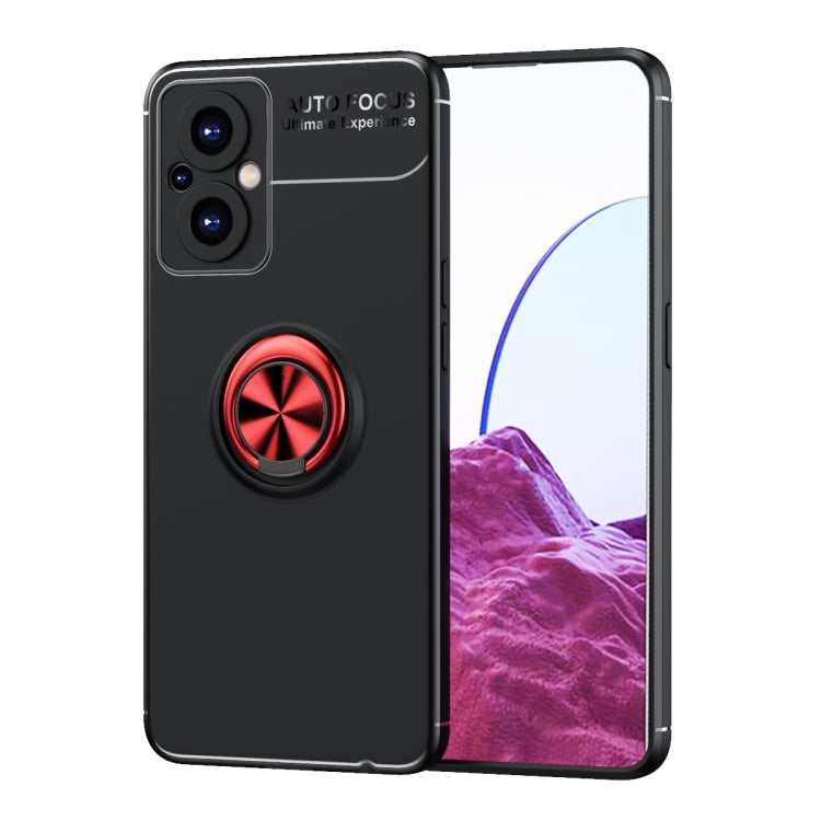 For OnePlus Nord N20 5G Metal Ring Holder 360 Degree Rotating TPU Phone Case