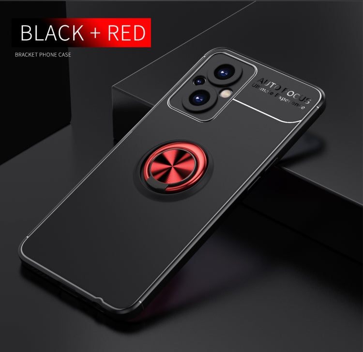 For OnePlus Nord N20 5G Metal Ring Holder 360 Degree Rotating TPU Phone Case