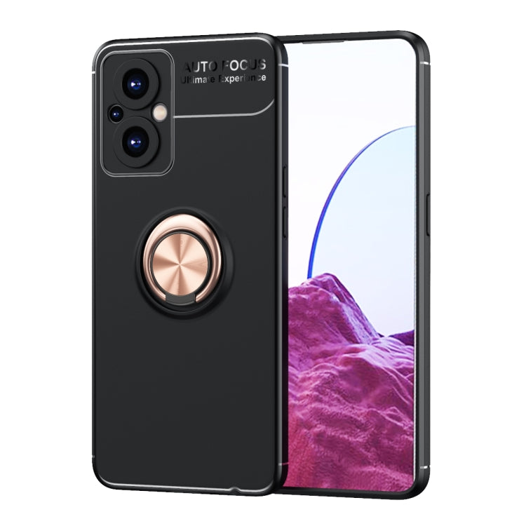 For OnePlus Nord N20 5G Metal Ring Holder 360 Degree Rotating TPU Phone Case
