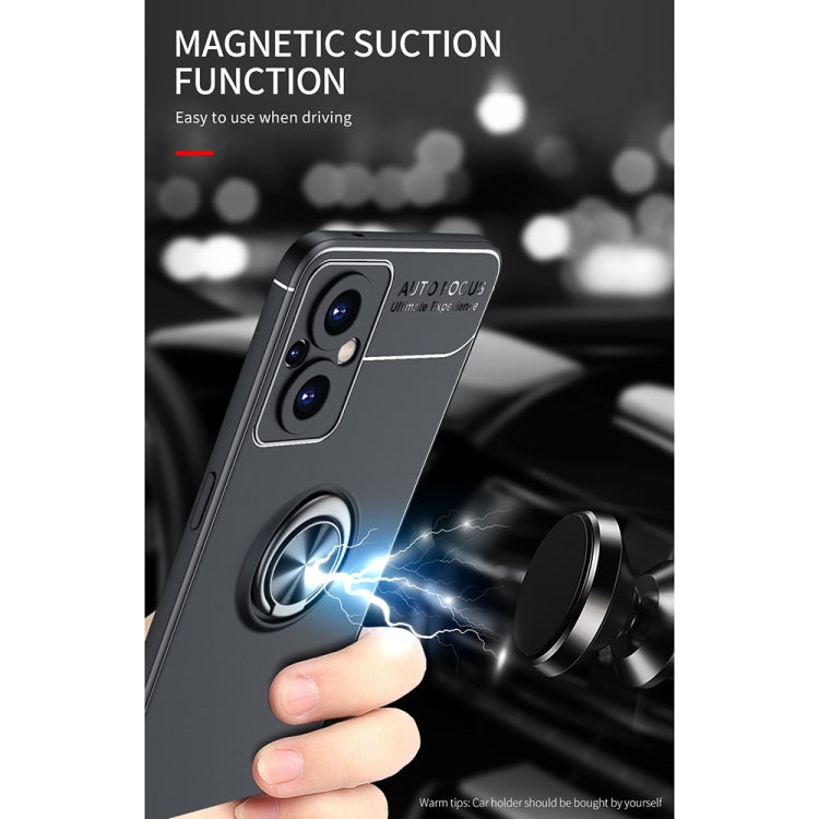 For OnePlus Nord N20 5G Metal Ring Holder 360 Degree Rotating TPU Phone Case