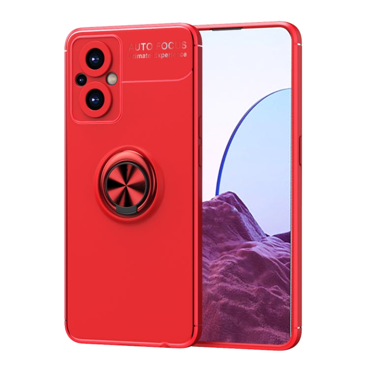 For OnePlus Nord N20 5G Metal Ring Holder 360 Degree Rotating TPU Phone Case