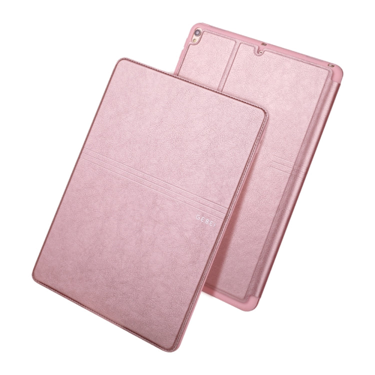 For iPad Pro 10.5 inch GEBEI Full Coverage Horizontal Flip Protective Case with Holder & Card Slots