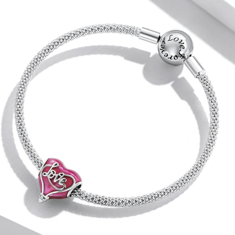 S925 Sterling Silver Heart Light Beads DIY Bracelet Necklace Accessories