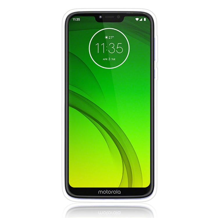 For Motorola Moto G7 Power Glittery Powder Shockproof TPU Protective Case with Ring Holder