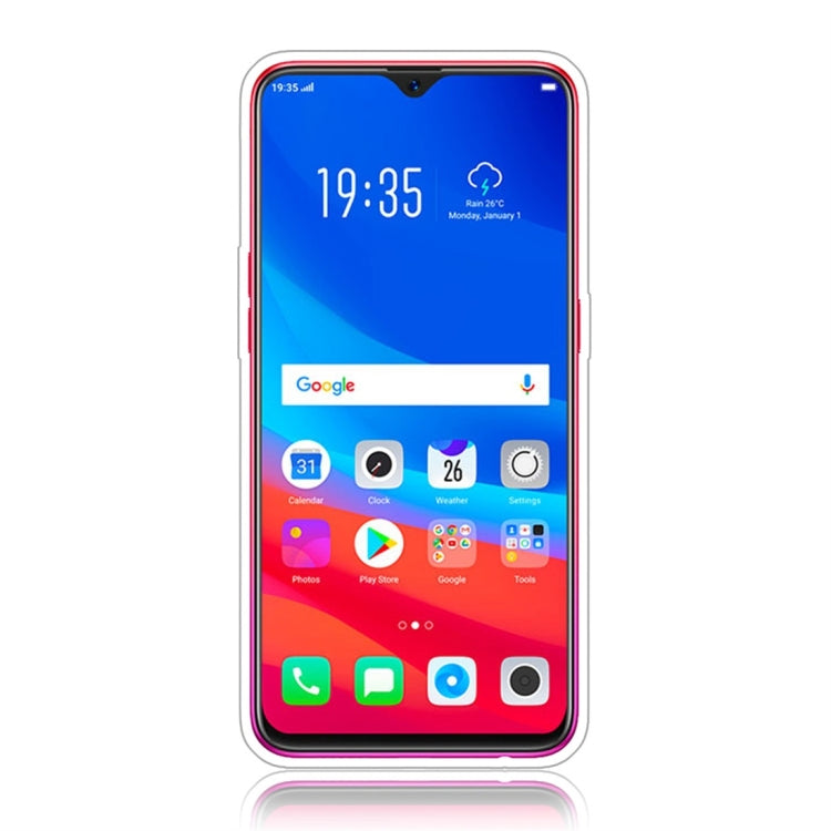 For OPPO F9 Glittery Powder Shockproof TPU Protective Case with Ring Holder