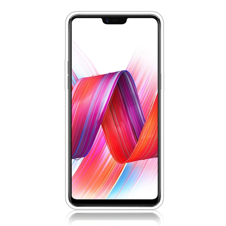 For OPPO R15 Standard Edition Glittery Powder Shockproof TPU Protective Case with Ring Holder