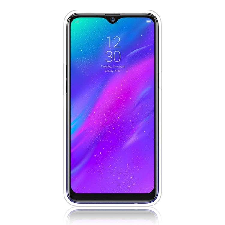 For OPPO Realme 3 Glittery Powder Shockproof TPU Protective Case with Ring Holder