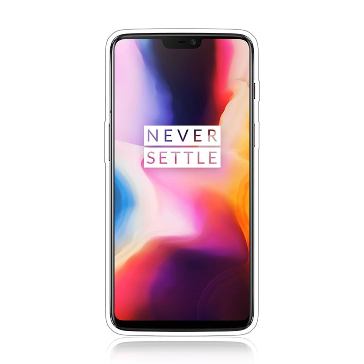 For OnePlus 6 Glittery Powder Shockproof TPU Protective Case with Ring Holder
