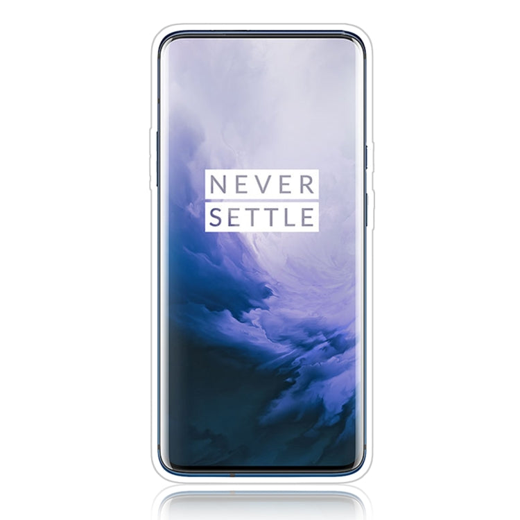 For OnePlus 7 Glittery Powder Shockproof TPU Protective Case with Ring Holder
