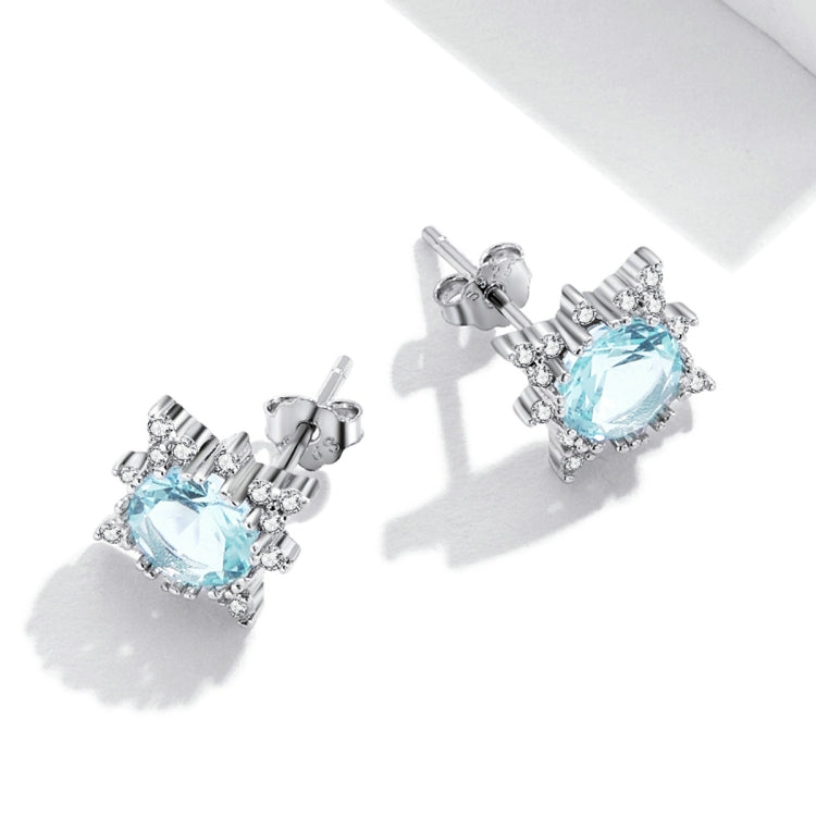 S925 Sterling Silver Shining Star Stud Earrings Women Earrings