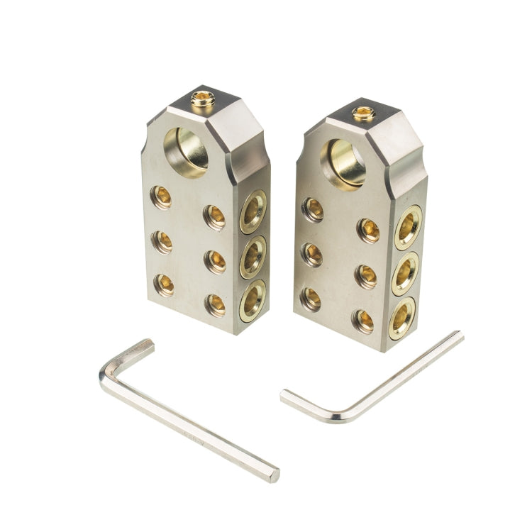 A1158 1 Pair Car Battery Chuck Battery Pile with M8 / M10 Wrench