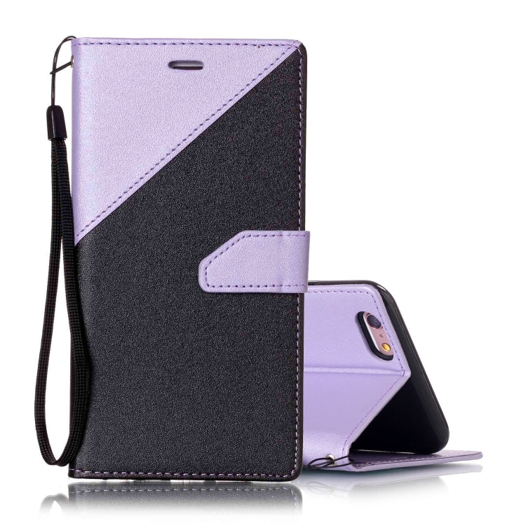 For iPhone 6 & 6s Matching Color Frosted Texture Horizontal Flip PU Leather Case with Holder & Card Slots & Lanyard