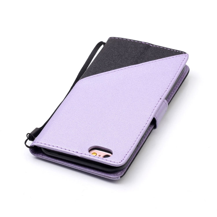 For iPhone 6 & 6s Matching Color Frosted Texture Horizontal Flip PU Leather Case with Holder & Card Slots & Lanyard