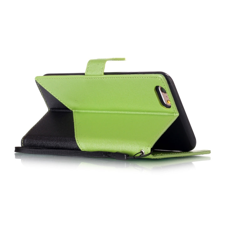 For iPhone 6 & 6s Matching Color Frosted Texture Horizontal Flip PU Leather Case with Holder & Card Slots & Lanyard