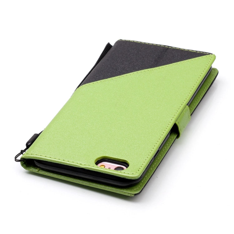 For iPhone 6 & 6s Matching Color Frosted Texture Horizontal Flip PU Leather Case with Holder & Card Slots & Lanyard