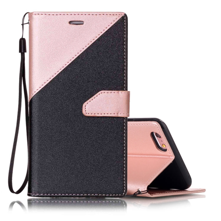 For iPhone 6 & 6s Matching Color Frosted Texture Horizontal Flip PU Leather Case with Holder & Card Slots & Lanyard