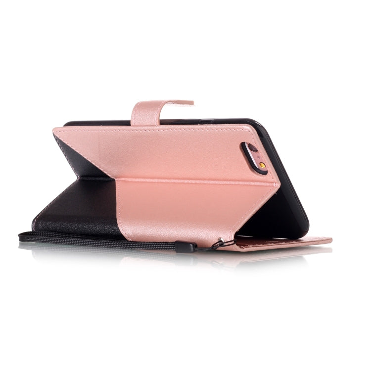 For iPhone 6 & 6s Matching Color Frosted Texture Horizontal Flip PU Leather Case with Holder & Card Slots & Lanyard