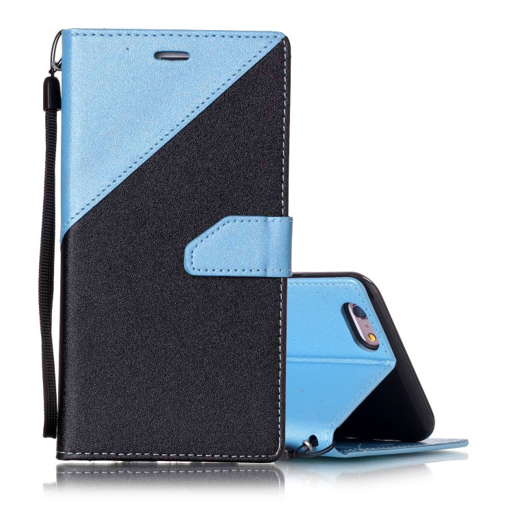 For iPhone 6 & 6s Matching Color Frosted Texture Horizontal Flip PU Leather Case with Holder & Card Slots & Lanyard