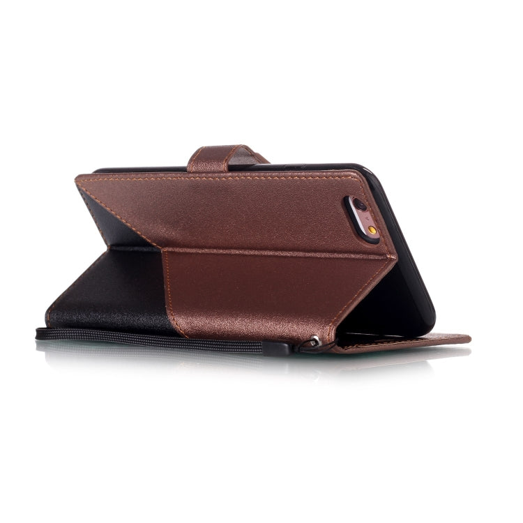 For iPhone 6 & 6s Matching Color Frosted Texture Horizontal Flip PU Leather Case with Holder & Card Slots & Lanyard