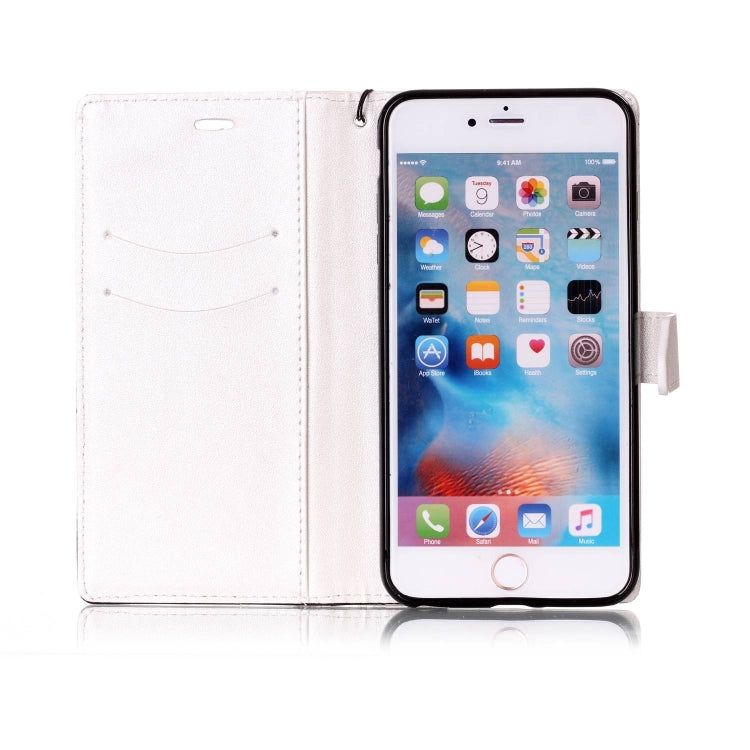 For iPhone 6 & 6s Matching Color Frosted Texture Horizontal Flip PU Leather Case with Holder & Card Slots & Lanyard