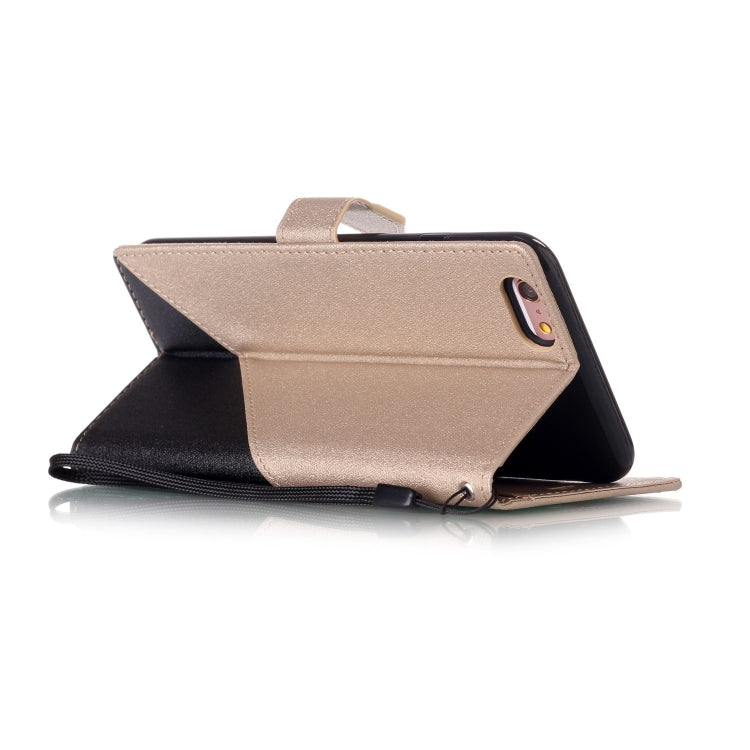 For iPhone 6 & 6s Matching Color Frosted Texture Horizontal Flip PU Leather Case with Holder & Card Slots & Lanyard