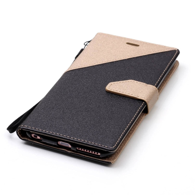 For iPhone 6 & 6s Matching Color Frosted Texture Horizontal Flip PU Leather Case with Holder & Card Slots & Lanyard