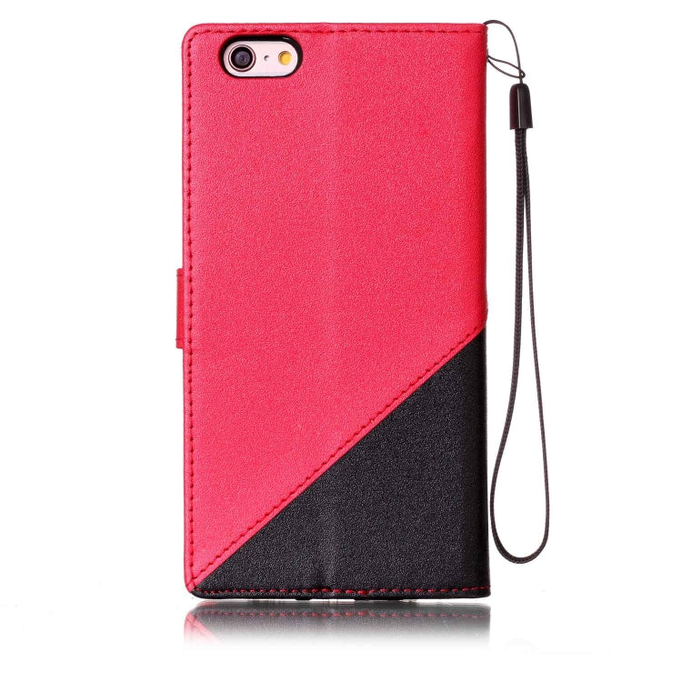 For iPhone 6 Plus & 6s Plus Matching Color Frosted Texture Horizontal Flip PU Leather Case with Holder & Card Slots & Lanyard