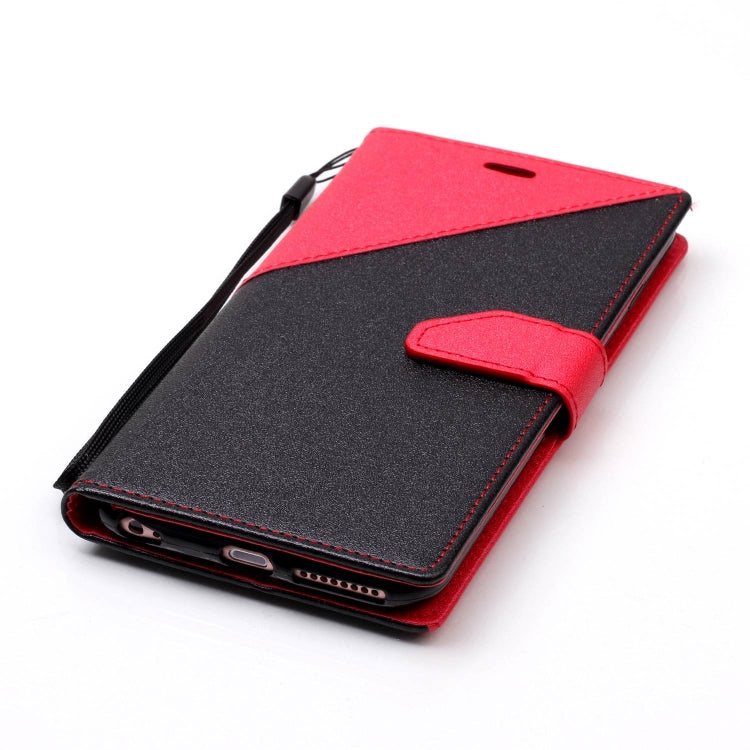 For iPhone 6 Plus & 6s Plus Matching Color Frosted Texture Horizontal Flip PU Leather Case with Holder & Card Slots & Lanyard