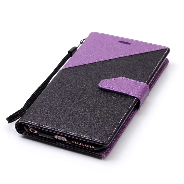 For iPhone 6 Plus & 6s Plus Matching Color Frosted Texture Horizontal Flip PU Leather Case with Holder & Card Slots & Lanyard
