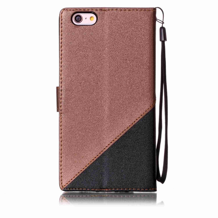 For iPhone 6 Plus & 6s Plus Matching Color Frosted Texture Horizontal Flip PU Leather Case with Holder & Card Slots & Lanyard