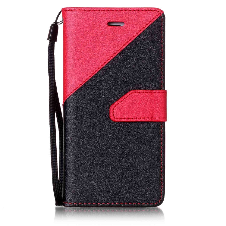 For iPhone SE 2020 & 8 & 7 Matching Color Frosted Texture Horizontal Flip PU Leather Case with Holder & Card Slots & Lanyard