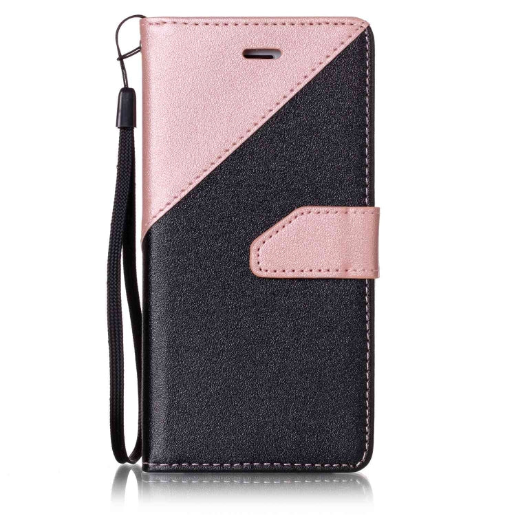 For iPhone SE 2020 & 8 & 7 Matching Color Frosted Texture Horizontal Flip PU Leather Case with Holder & Card Slots & Lanyard