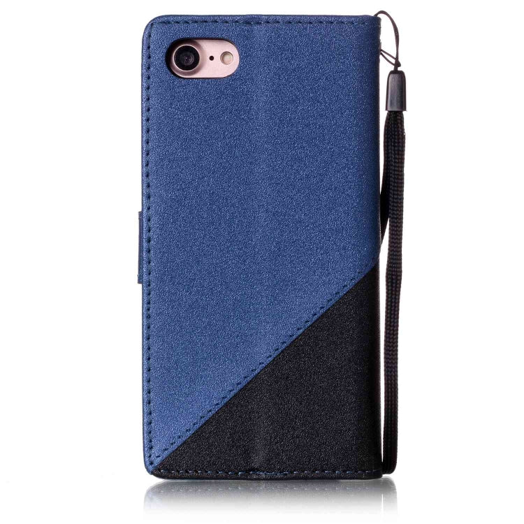 For iPhone SE 2020 & 8 & 7 Matching Color Frosted Texture Horizontal Flip PU Leather Case with Holder & Card Slots & Lanyard