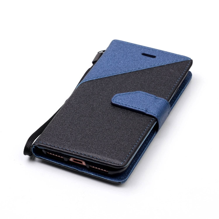 For iPhone SE 2020 & 8 & 7 Matching Color Frosted Texture Horizontal Flip PU Leather Case with Holder & Card Slots & Lanyard