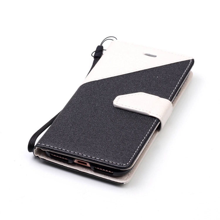 For iPhone SE 2020 & 8 & 7 Matching Color Frosted Texture Horizontal Flip PU Leather Case with Holder & Card Slots & Lanyard