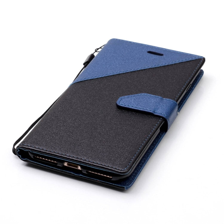 For iPhone 8 Plus & 7 Plus Matching Color Frosted Texture Horizontal Flip PU Leather Case with Holder & Card Slots & Lanyard