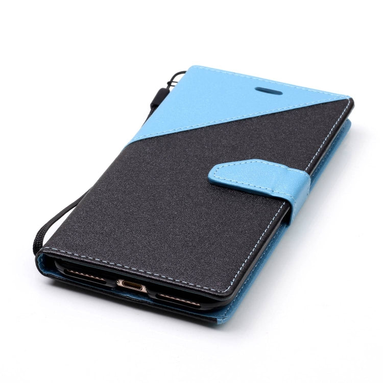 For iPhone 8 Plus & 7 Plus Matching Color Frosted Texture Horizontal Flip PU Leather Case with Holder & Card Slots & Lanyard