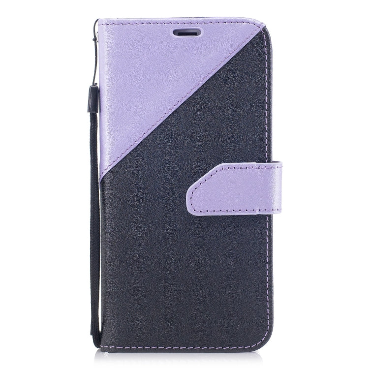 For iPhone X & XS Matching Color Frosted Texture Horizontal Flip PU Leather Case with Holder & Card Slots & Lanyard