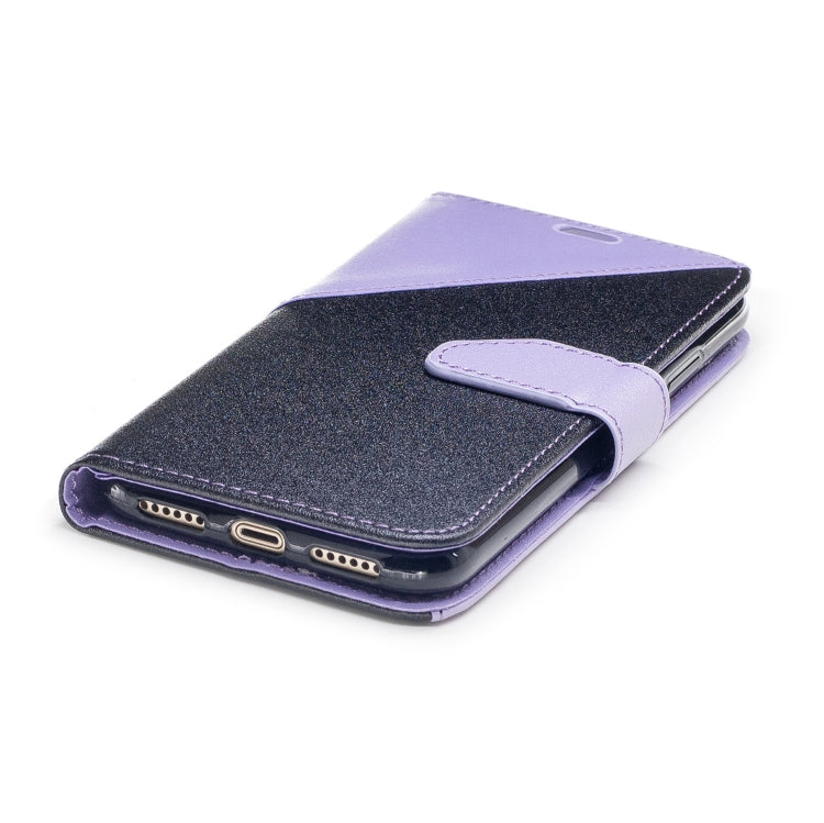 For iPhone X & XS Matching Color Frosted Texture Horizontal Flip PU Leather Case with Holder & Card Slots & Lanyard