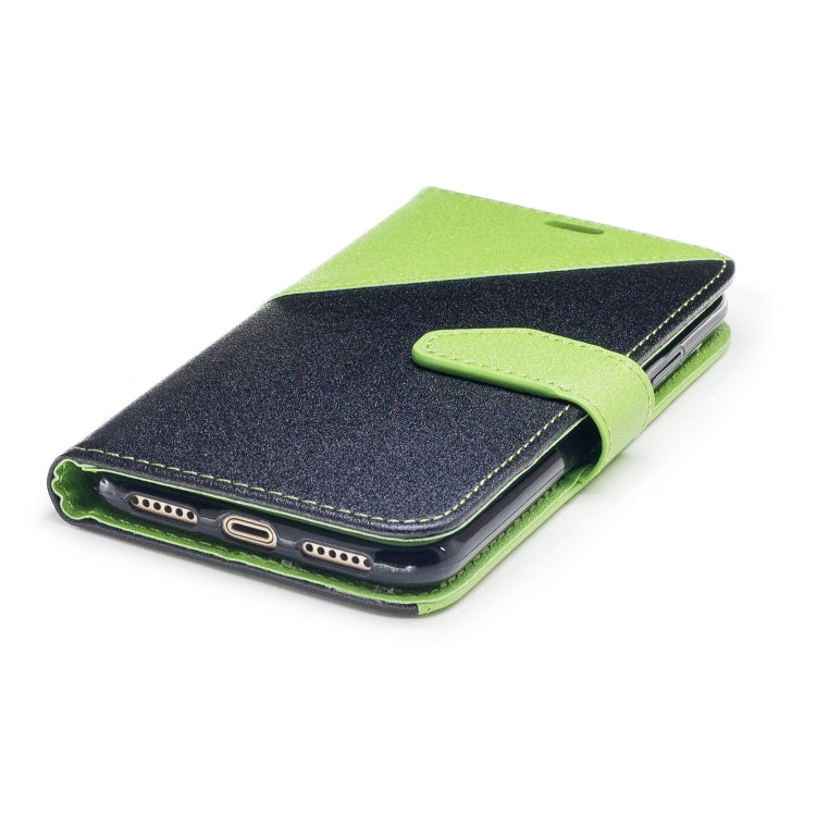For iPhone X & XS Matching Color Frosted Texture Horizontal Flip PU Leather Case with Holder & Card Slots & Lanyard