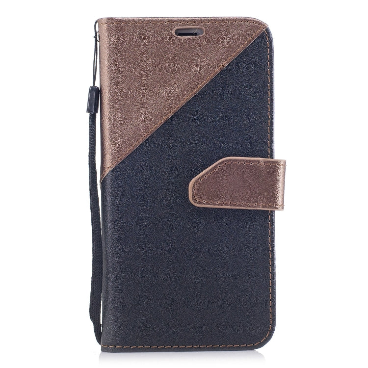 For iPhone X & XS Matching Color Frosted Texture Horizontal Flip PU Leather Case with Holder & Card Slots & Lanyard