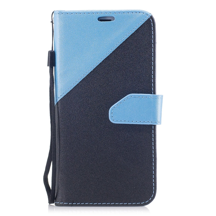 For iPhone X & XS Matching Color Frosted Texture Horizontal Flip PU Leather Case with Holder & Card Slots & Lanyard