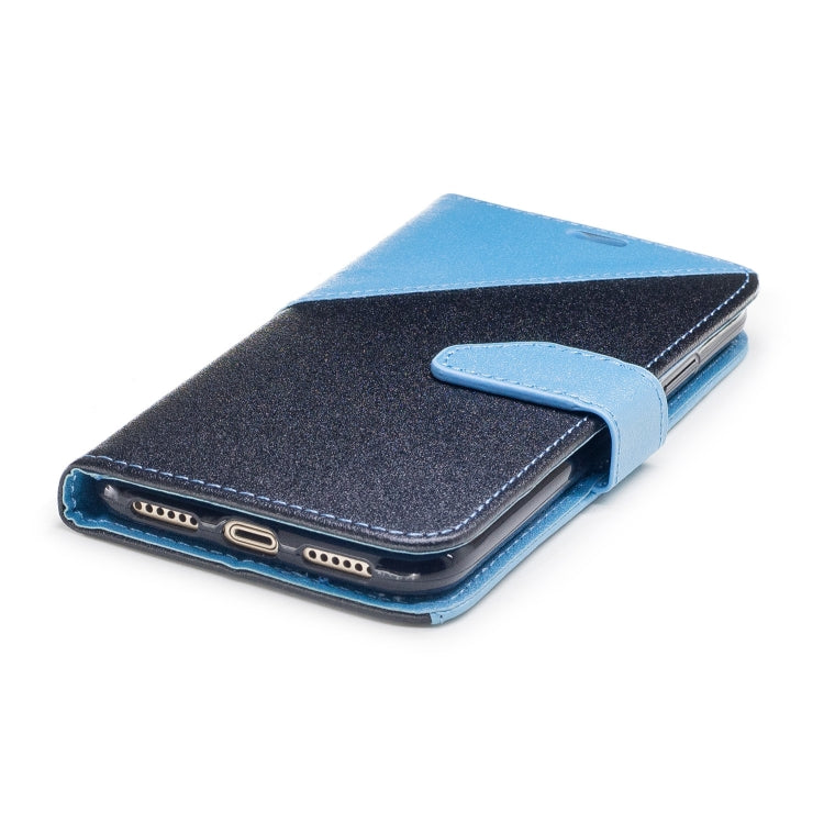 For iPhone X & XS Matching Color Frosted Texture Horizontal Flip PU Leather Case with Holder & Card Slots & Lanyard