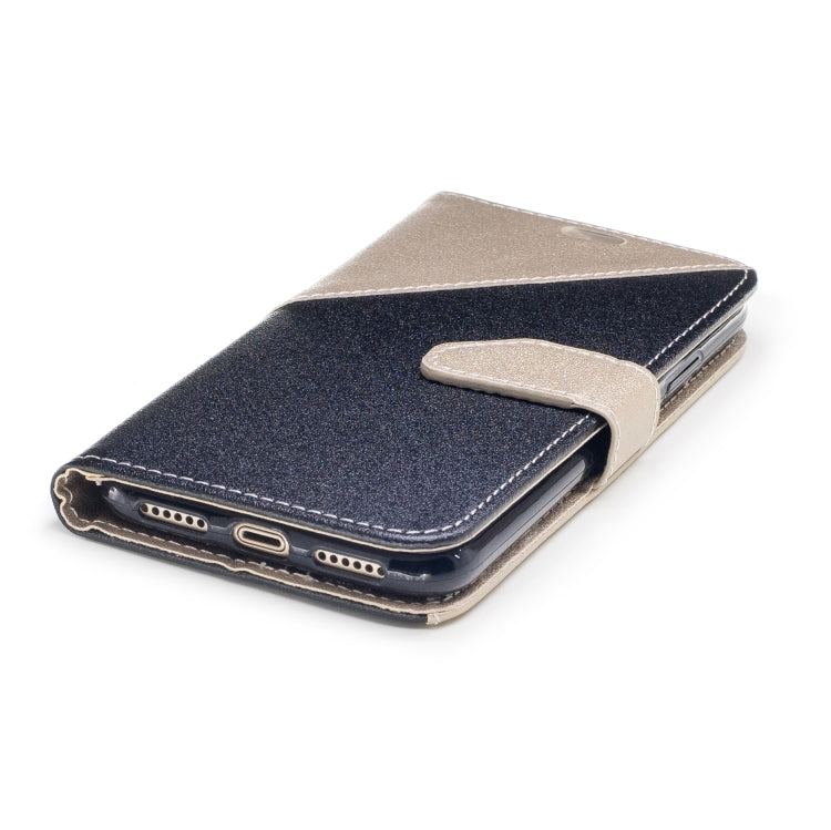 For iPhone X & XS Matching Color Frosted Texture Horizontal Flip PU Leather Case with Holder & Card Slots & Lanyard