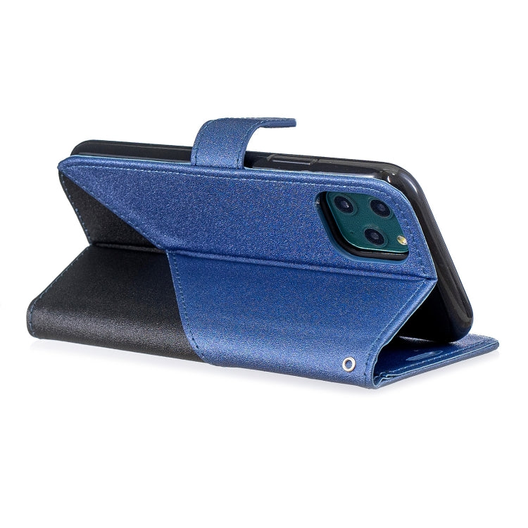 For iPhone 11 Matching Color Frosted Texture Horizontal Flip PU Leather Case with Holder & Card Slots & Lanyard