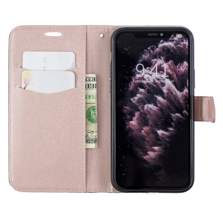 For iPhone 11 Pro Matching Color Frosted Texture Horizontal Flip PU Leather Case with Holder & Card Slots & Lanyard
