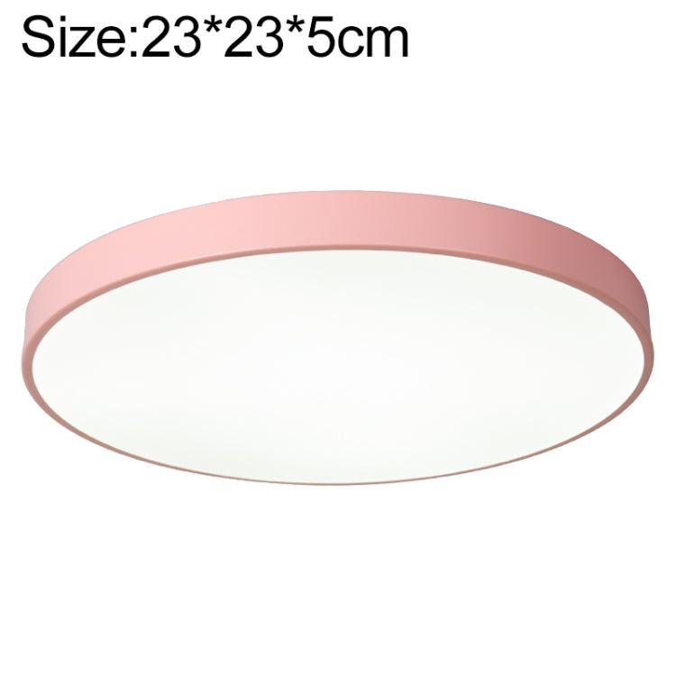 Macaron LED Round Ceiling Lamp, White Light, Size:23cm