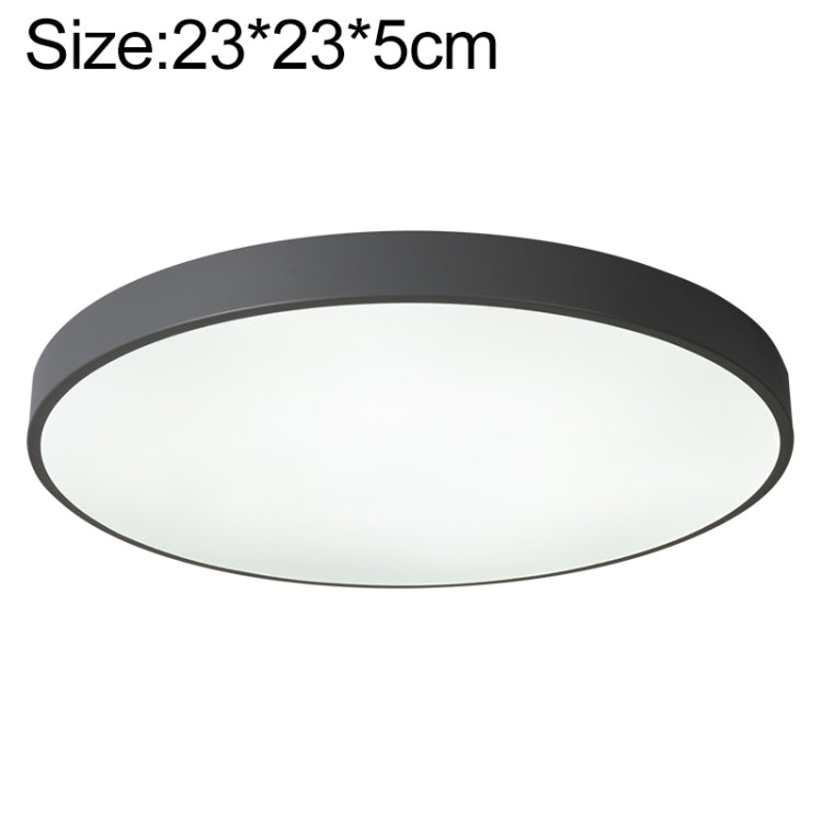 Macaron LED Round Ceiling Lamp, White Light, Size:23cm