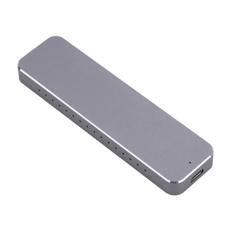 V195A USB-C / Type-C Female to M.2 NVMe SSD Hard Drive Enclosure(Grey)