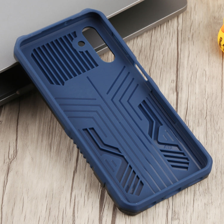 For Samsung Galaxy A13 5G Armor Warrior Shockproof PC + TPU Phone Case